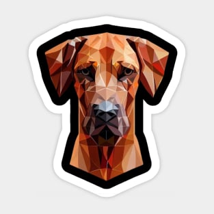 Geometric Rhodesian Ridgeback Shirt Sticker